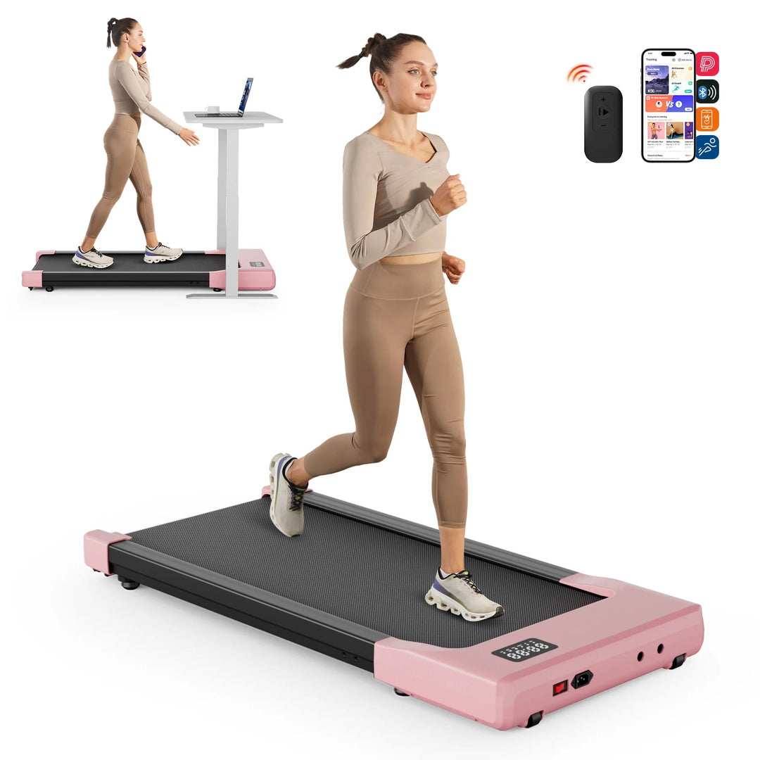 Premium 2.5HP Walking Pad Under Desk Treadmill – Portable 2 in 1 Compact Treadmill with LED Display and Remote Control