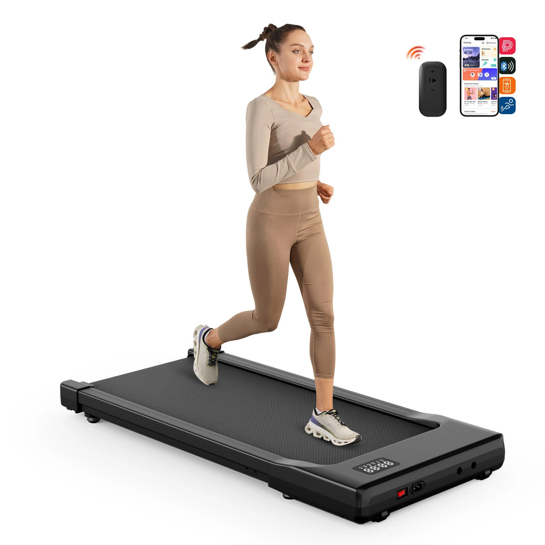 Premium 2.5HP Walking Pad Under Desk Treadmill – Portable 2 in 1 Compact Treadmill with LED Display and Remote Control