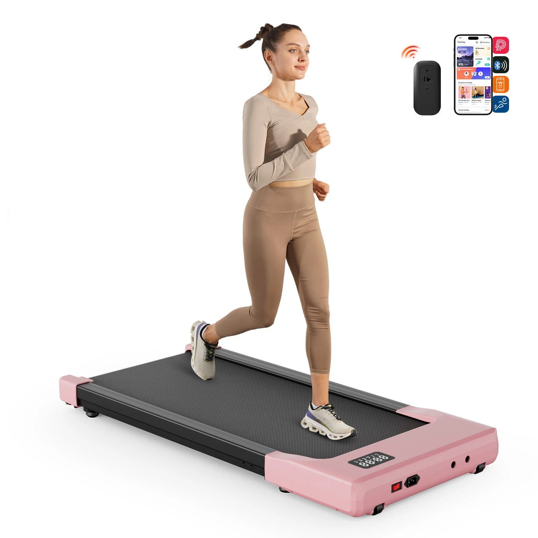 Premium 2.5HP Walking Pad Under Desk Treadmill – Portable 2 in 1 Compact Treadmill with LED Display and Remote Control