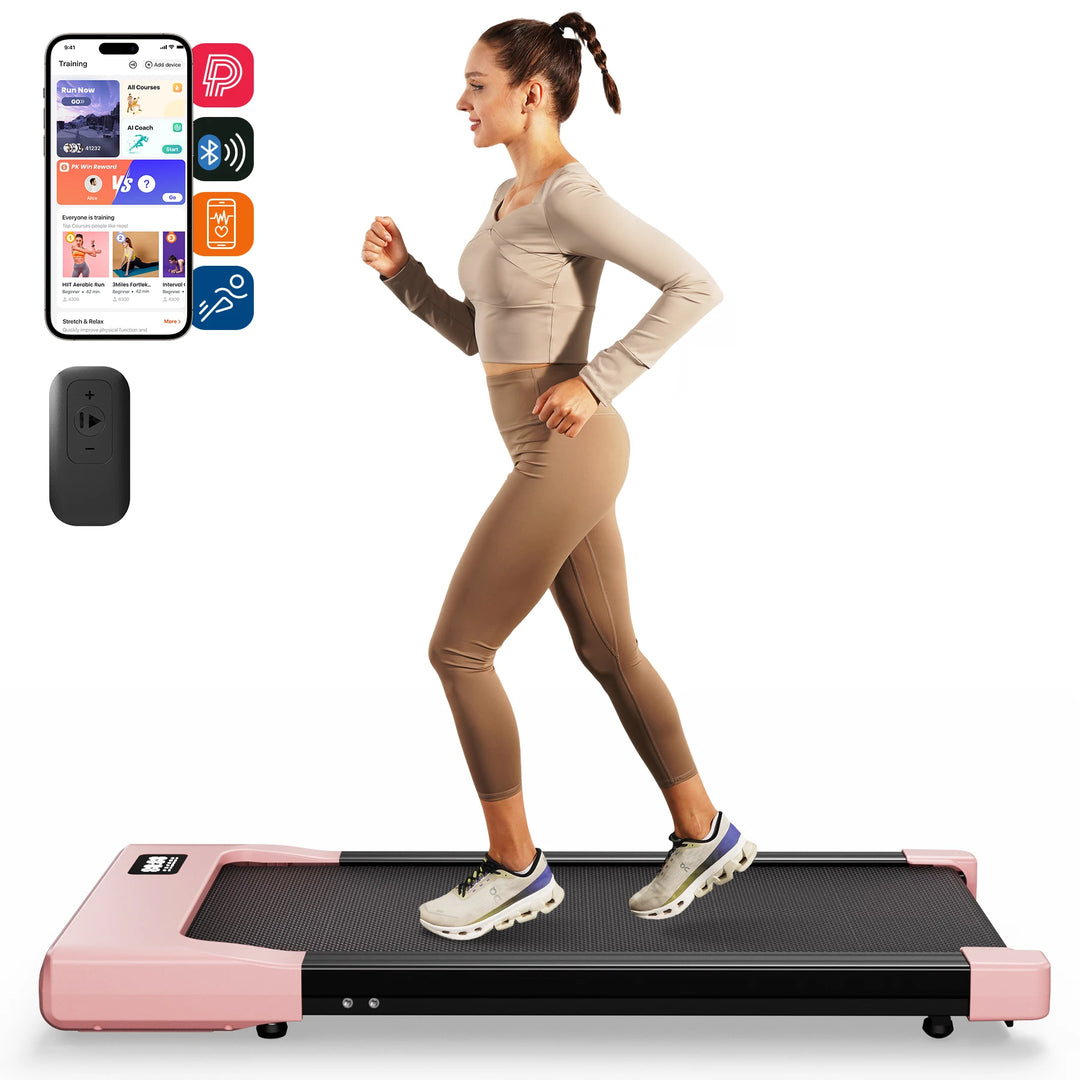 Premium 2.5HP Walking Pad Under Desk Treadmill – Portable 2 in 1 Compact Treadmill with LED Display and Remote Control
