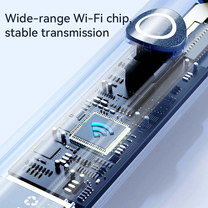 Premium 3-in-1 Wi-Fi Visual Ear Cleaning Tool – Camera Ear Pick with Tweezers, 12MP HD Imaging, Rechargeable Battery, Silicone Accessories