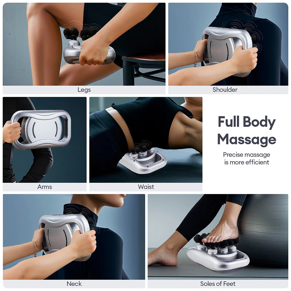 Premium 30 Head Massage Gun – High Frequency Vibration Fascia Muscle Massager for Full Body Use