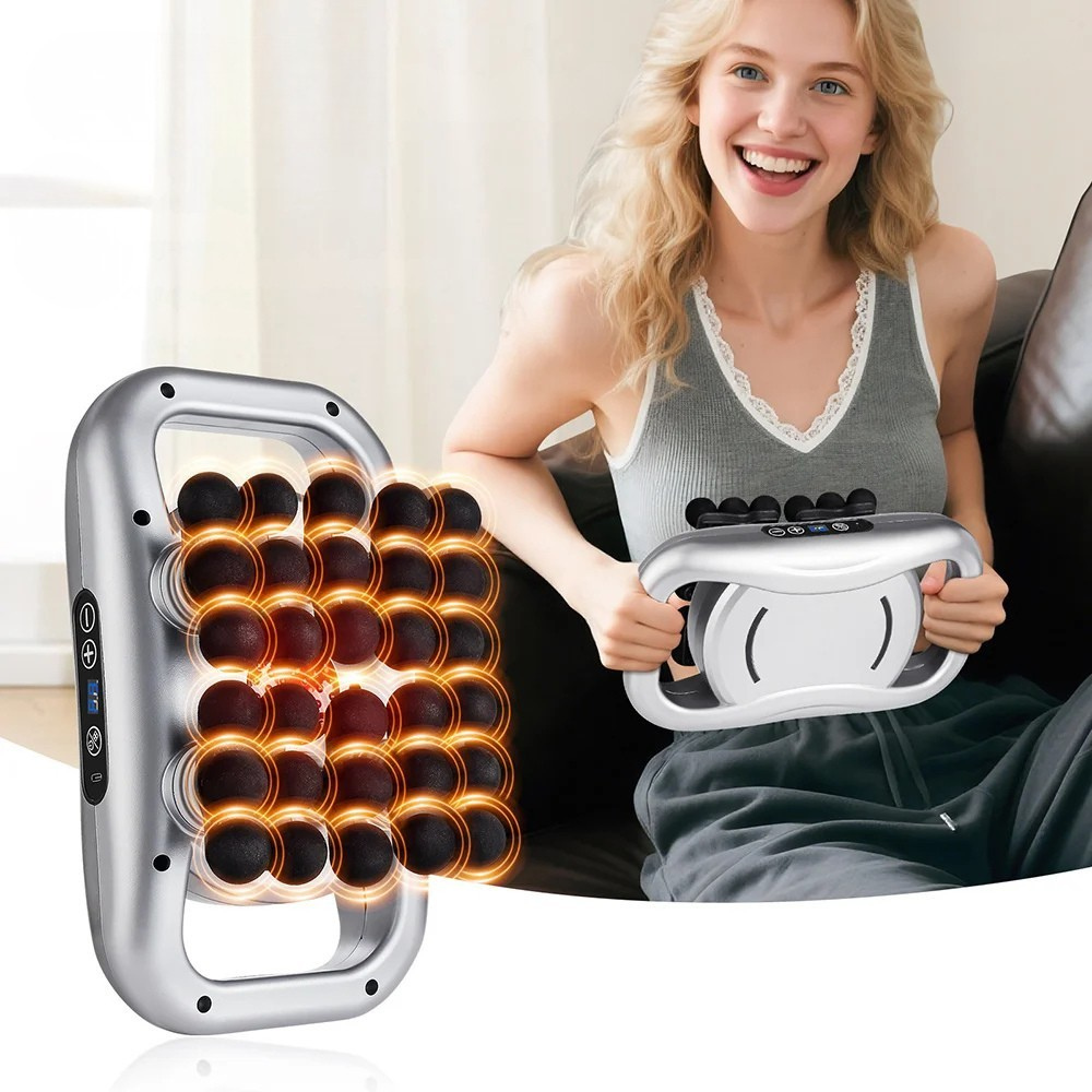 Premium 30 Head Massage Gun – High Frequency Vibration Fascia Muscle Massager for Full Body Use