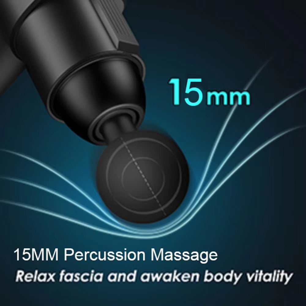 Premium 30-Level Massage Gun – Deep Tissue Muscle Relaxation for Body and Neck, Electric Fitness Equipment with Noise Reduction, Ideal for Men and Women