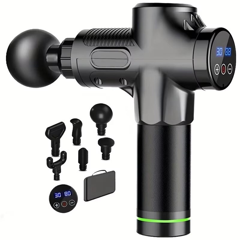Premium 30-Level Massage Gun – Deep Tissue Muscle Relaxation for Body and Neck, Electric Fitness Equipment with Noise Reduction, Ideal for Men and Women