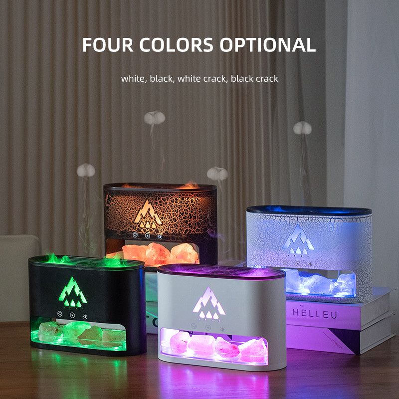 Premium 300ml Flame Aroma Diffuser with Remote Control, Essential Oil Humidifier & 7-Color LED Mist Maker for Home, Auto-Off & Timer Settings