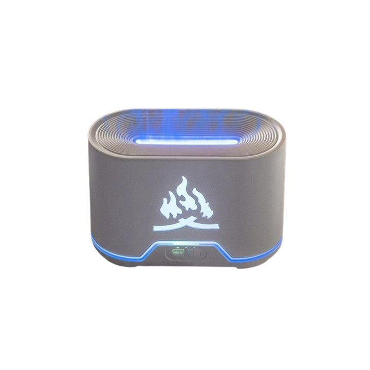 Premium 300ml Flame Aroma Diffuser with Remote Control, Essential Oil Humidifier & 7-Color LED Mist Maker for Home, Auto-Off & Timer Settings