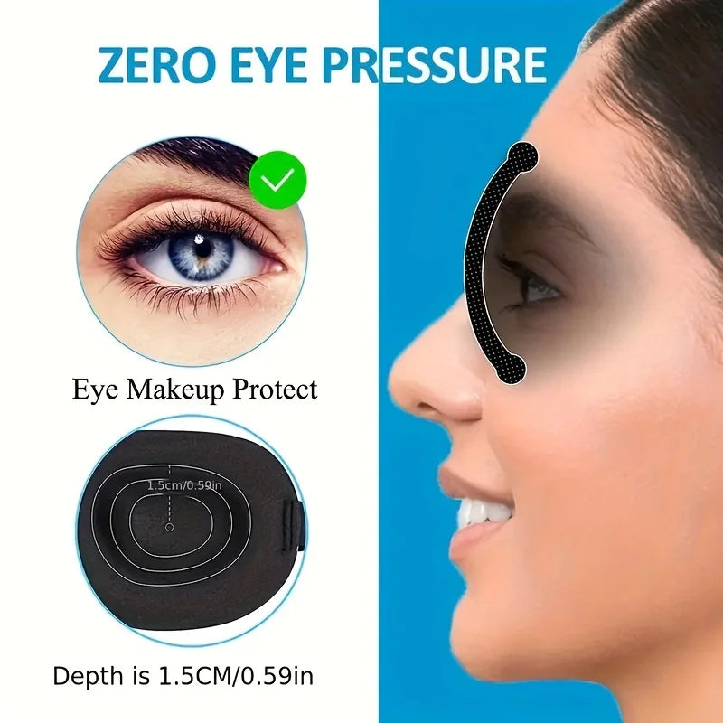 Premium 3D Contoured Sleep Mask – 100% Light Blocking Ultra-Soft Breathable Eye Cover for Travel and Yoga