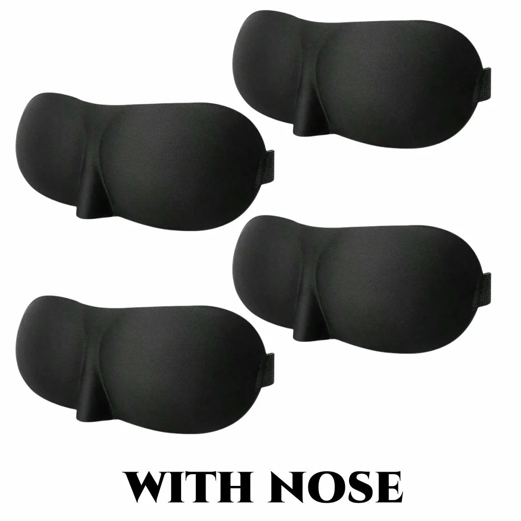 Premium 3D Contoured Sleep Mask – 100% Light Blocking Ultra-Soft Breathable Eye Cover for Travel and Yoga