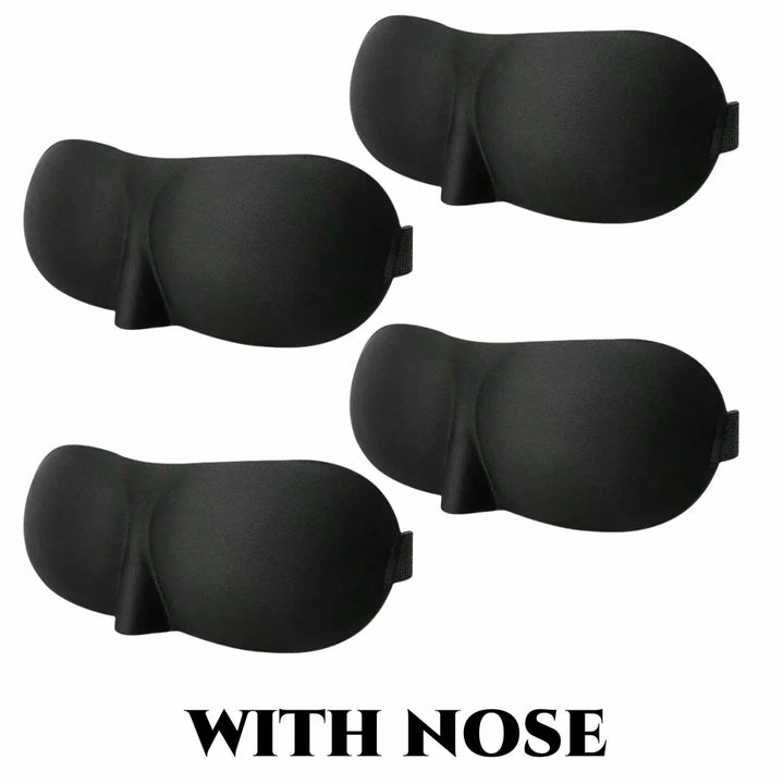 Premium 3D Contoured Sleep Mask – 100% Light Blocking Ultra-Soft Breathable Eye Cover for Travel and Yoga