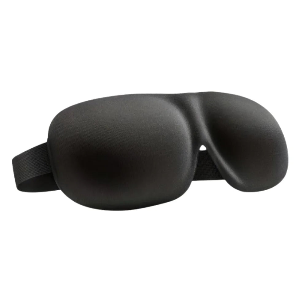 Premium 3D Contoured Sleep Mask – 100% Light Blocking Ultra-Soft Breathable Eye Cover for Travel and Yoga