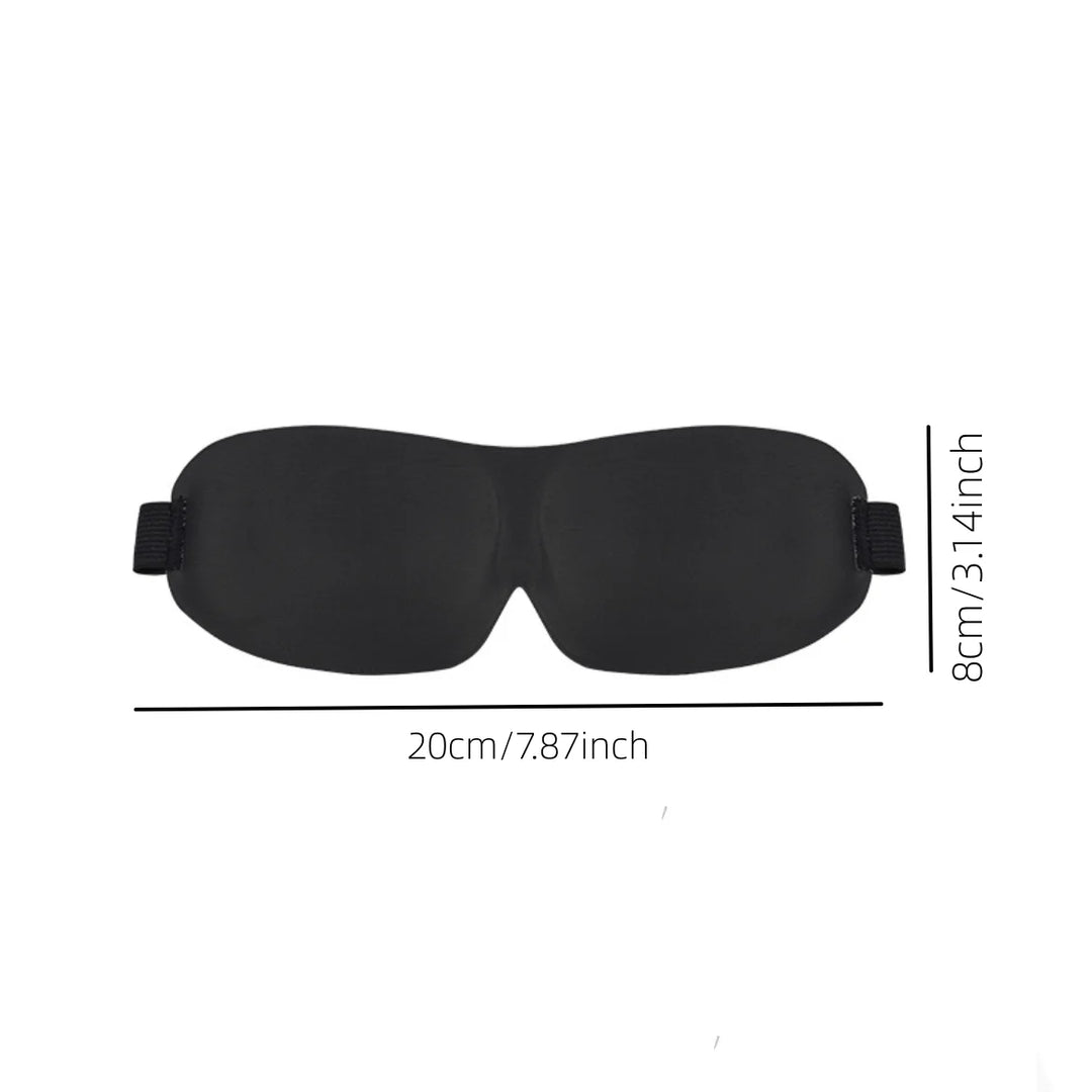 Premium 3D Contoured Sleep Mask – 100% Light Blocking Ultra-Soft Breathable Eye Cover for Travel and Yoga