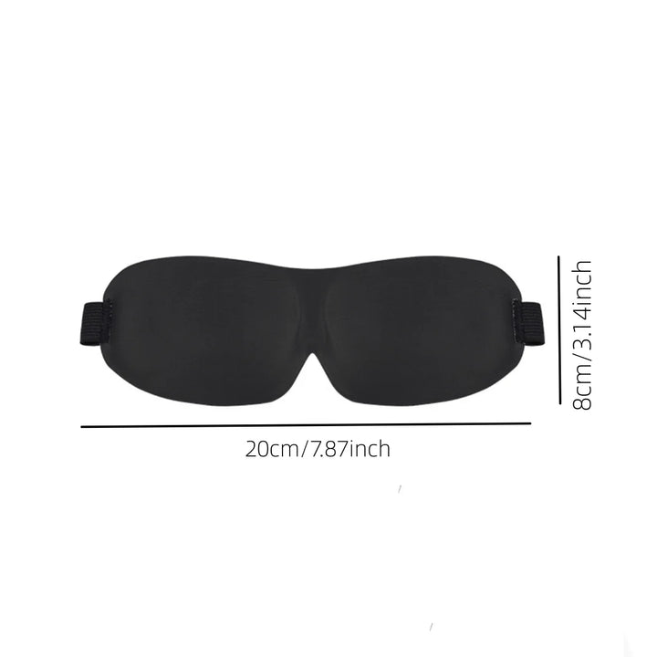 Premium 3D Contoured Sleep Mask – 100% Light Blocking Ultra-Soft Breathable Eye Cover for Travel and Yoga