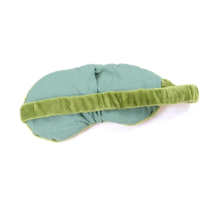Premium 3D Sad Frog Sleep Mask – Soft Plush Light Blocking Eyeshade for Travel and Home Rest