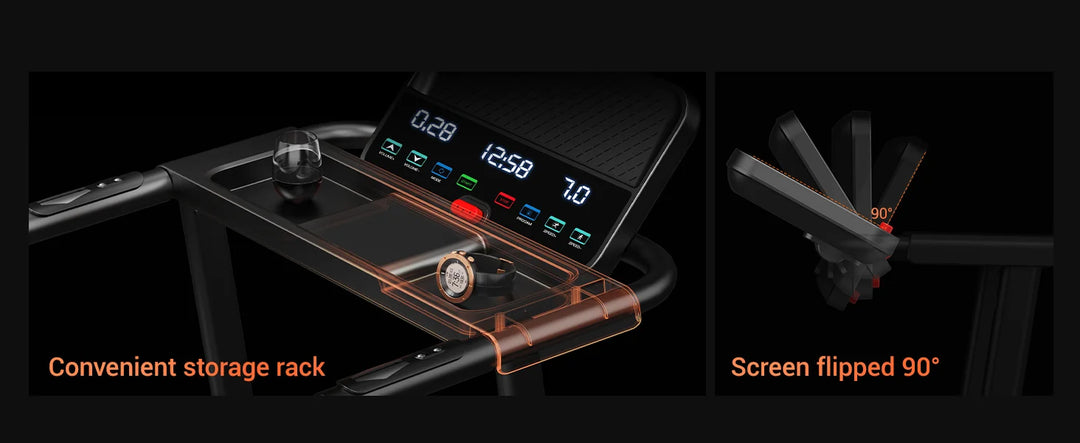 Premium 3.0HP Brushless Foldable Treadmill – 300 lb Capacity Home Running Machine with Dual Shock Absorption and Heart Rate Monitor