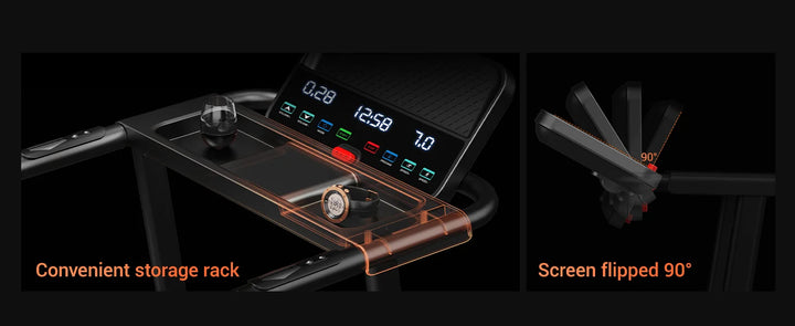 Premium 3.0HP Brushless Foldable Treadmill – 300 lb Capacity Home Running Machine with Dual Shock Absorption and Heart Rate Monitor
