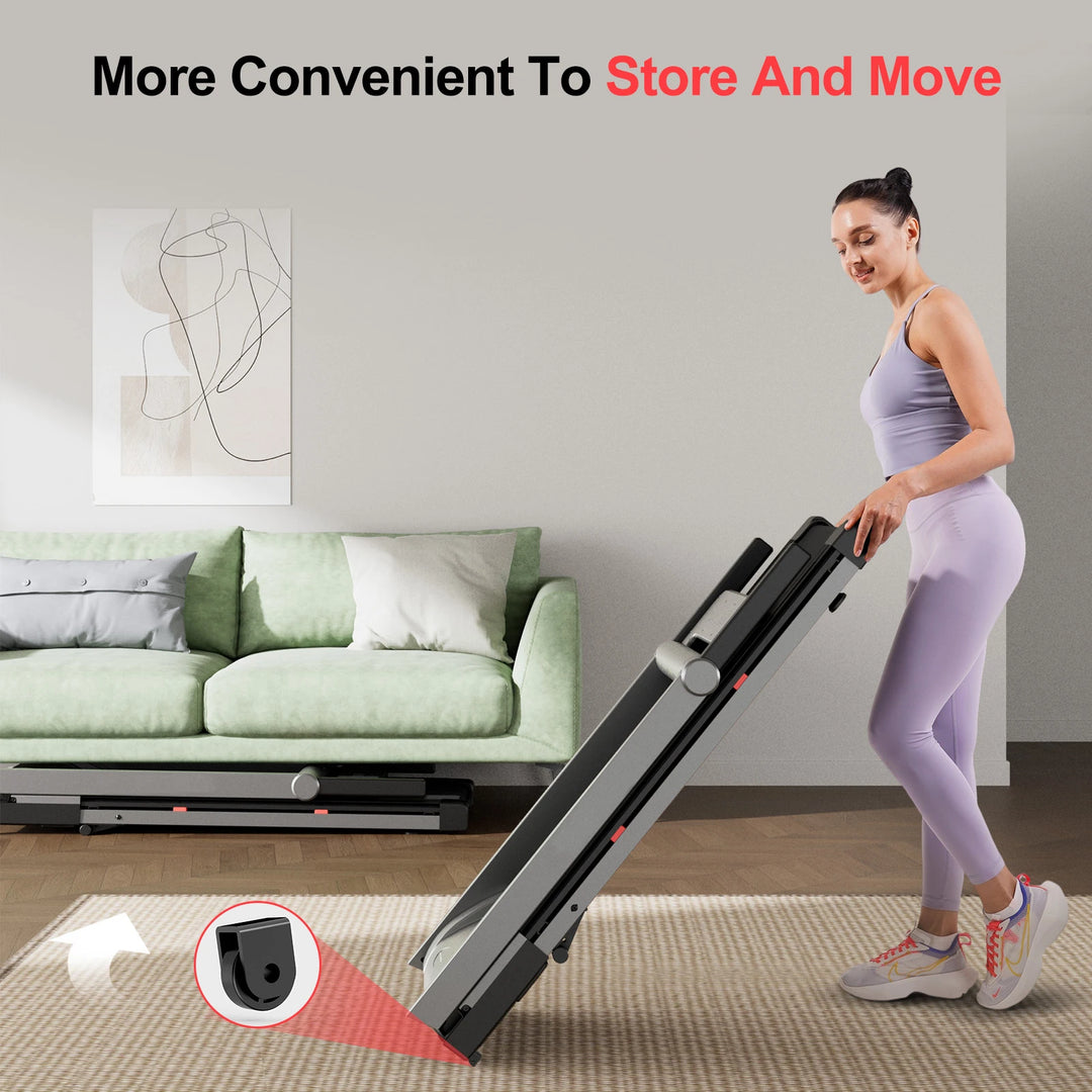 Premium 3.5HP Foldable Incline Treadmill – 10MPH Smart App Walking Pad with 350 lb Capacity and Touch Screen
