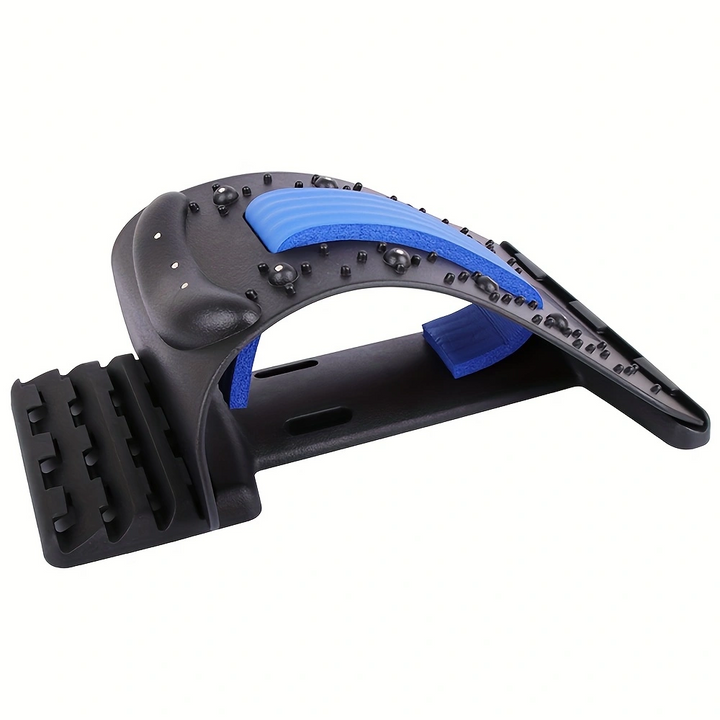 Premium 4-Level Neck Stretcher with Massage Apparatus – Magnetotherapy and Back Stretch Massager for Lumbar and Cervical Spine Support, Pain Relief, Adjustable Ergonomic Design for Neck and Upper Back