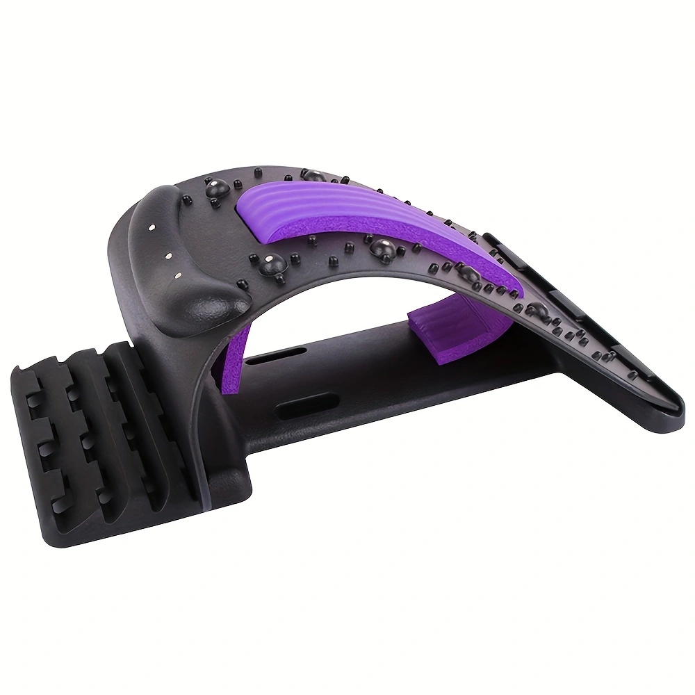 Premium 4-Level Neck Stretcher with Massage Apparatus – Magnetotherapy and Back Stretch Massager for Lumbar and Cervical Spine Support, Pain Relief, Adjustable Ergonomic Design for Neck and Upper Back