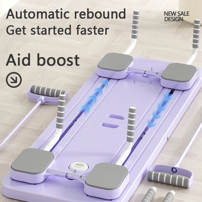 Premium 4 in 1 Foldable Fitness Board – Home Gym Pilates Step for Abdominal and Chest Training