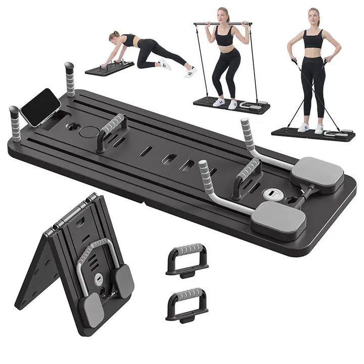 Premium 4 in 1 Foldable Fitness Board – Home Gym Pilates Step for Abdominal and Chest Training