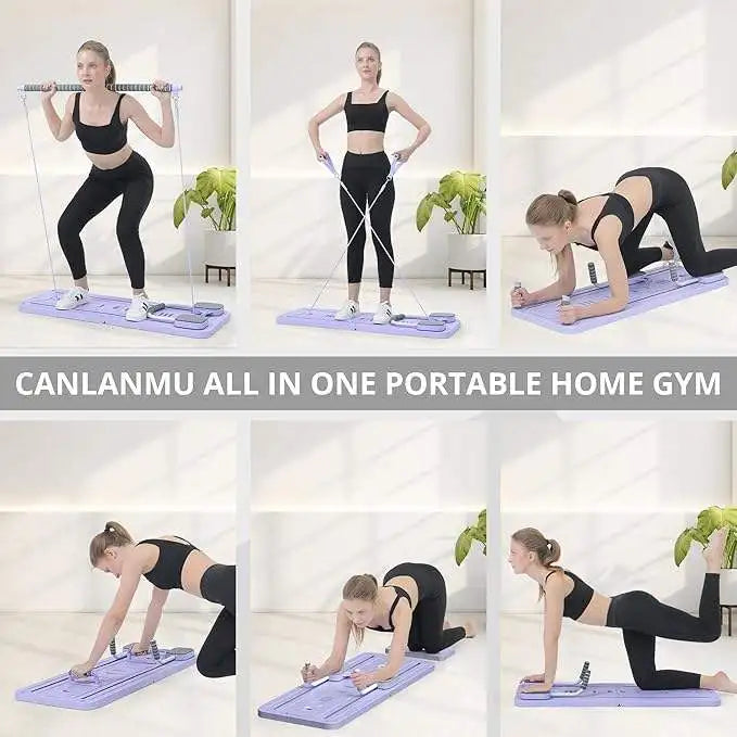 Premium 4 in 1 Foldable Fitness Board – Home Gym Pilates Step for Abdominal and Chest Training
