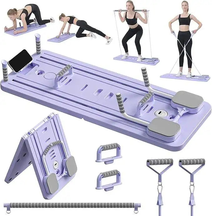 Premium 4 in 1 Foldable Fitness Board – Home Gym Pilates Step for Abdominal and Chest Training
