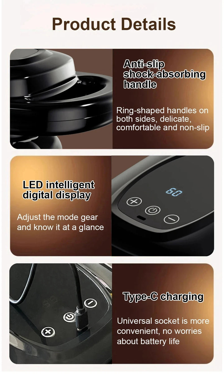Premium 6 Head Massage Gun – Deep Tissue Percussion Muscle Massager for Neck and Full Body