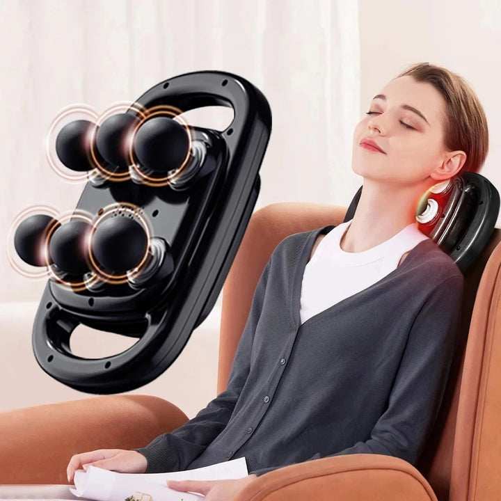 Premium 6 Head Massage Gun – Deep Tissue Percussion Muscle Massager for Neck and Full Body