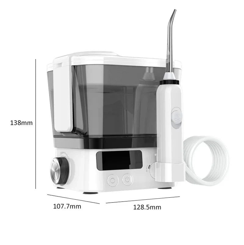 Premium 600ML Oral Irrigator – Multifunction Electric Water Flosser with 10 Modes and IPX7 Waterproof Design
