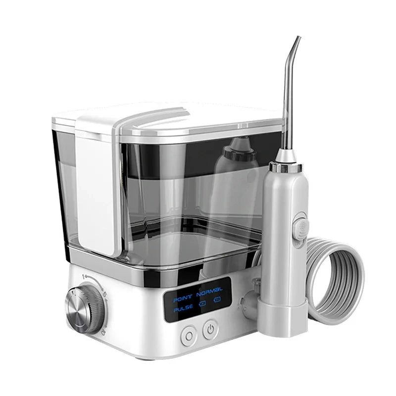 Premium 600ML Oral Irrigator – Multifunction Electric Water Flosser with 10 Modes and IPX7 Waterproof Design