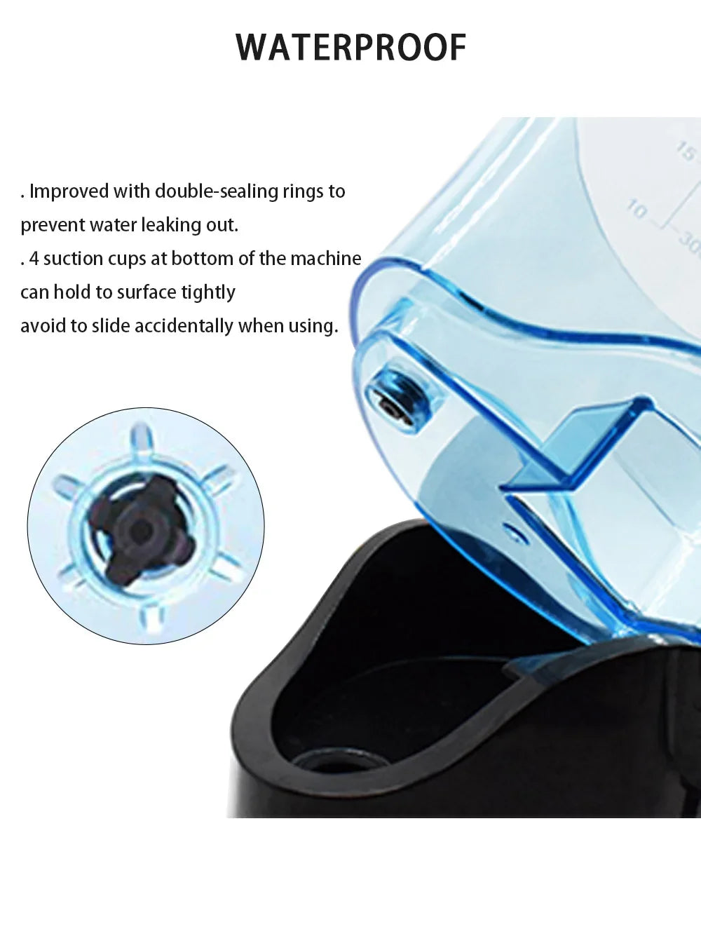 Premium 600ML Water Flosser – High Pulse Oral Irrigator with 7 Nozzles and Adjustable Pressure for Advanced Gum Care