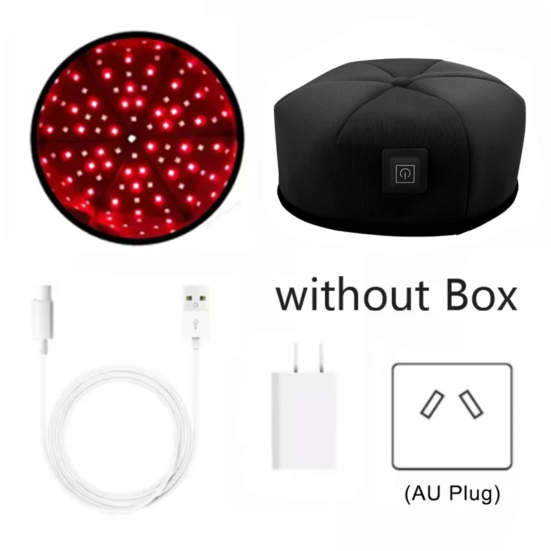 Premium 660nm & 830nm LED Light Cap – Red & Near-Infrared Wearable Hat for Scalp Comfort and Relaxation Use