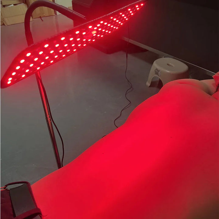 Premium 660nm and 850nm LED Red Light Therapy Panel – Near Infrared Lamp with Adjustable Stand and Timer