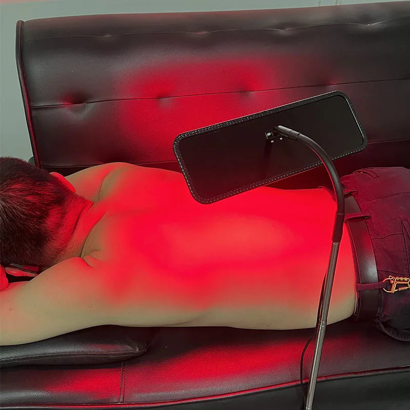 Premium 660nm and 850nm LED Red Light Therapy Panel – Near Infrared Lamp with Adjustable Stand and Timer
