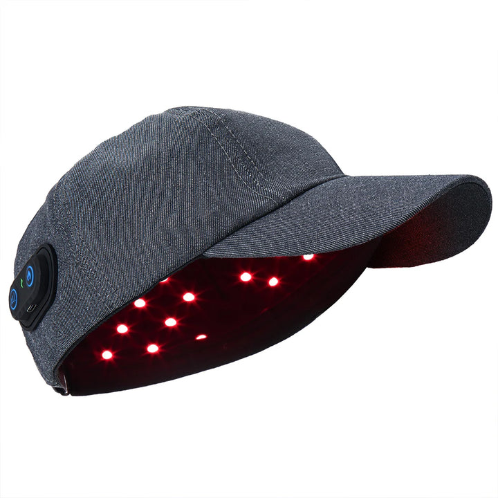 Premium 660nm and 850nm Red Light Therapy Hair Growth Cap – Infrared LED Scalp Care Device with USB Power