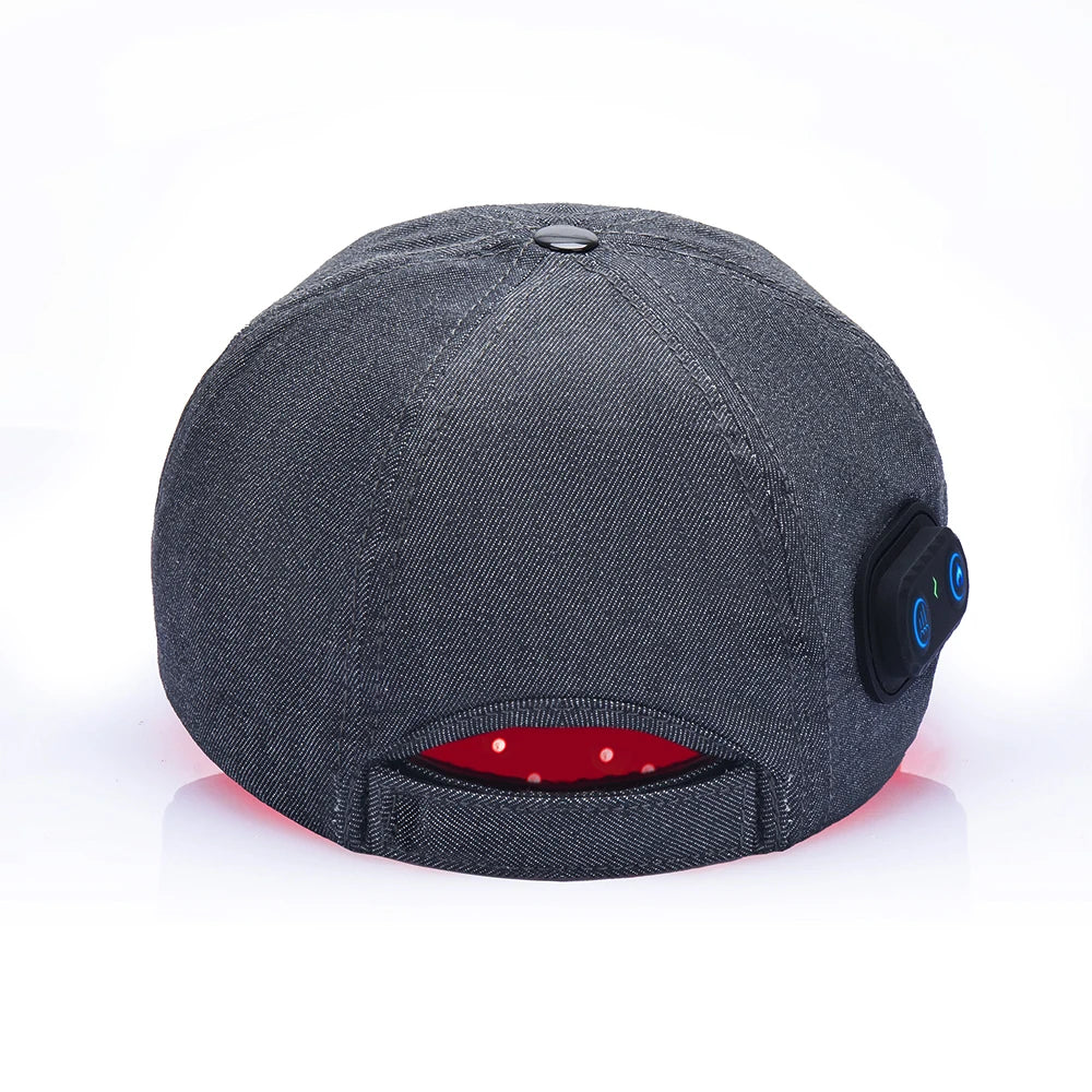 Premium 660nm and 850nm Red Light Therapy Hair Growth Cap – Infrared LED Scalp Care Device with USB Power