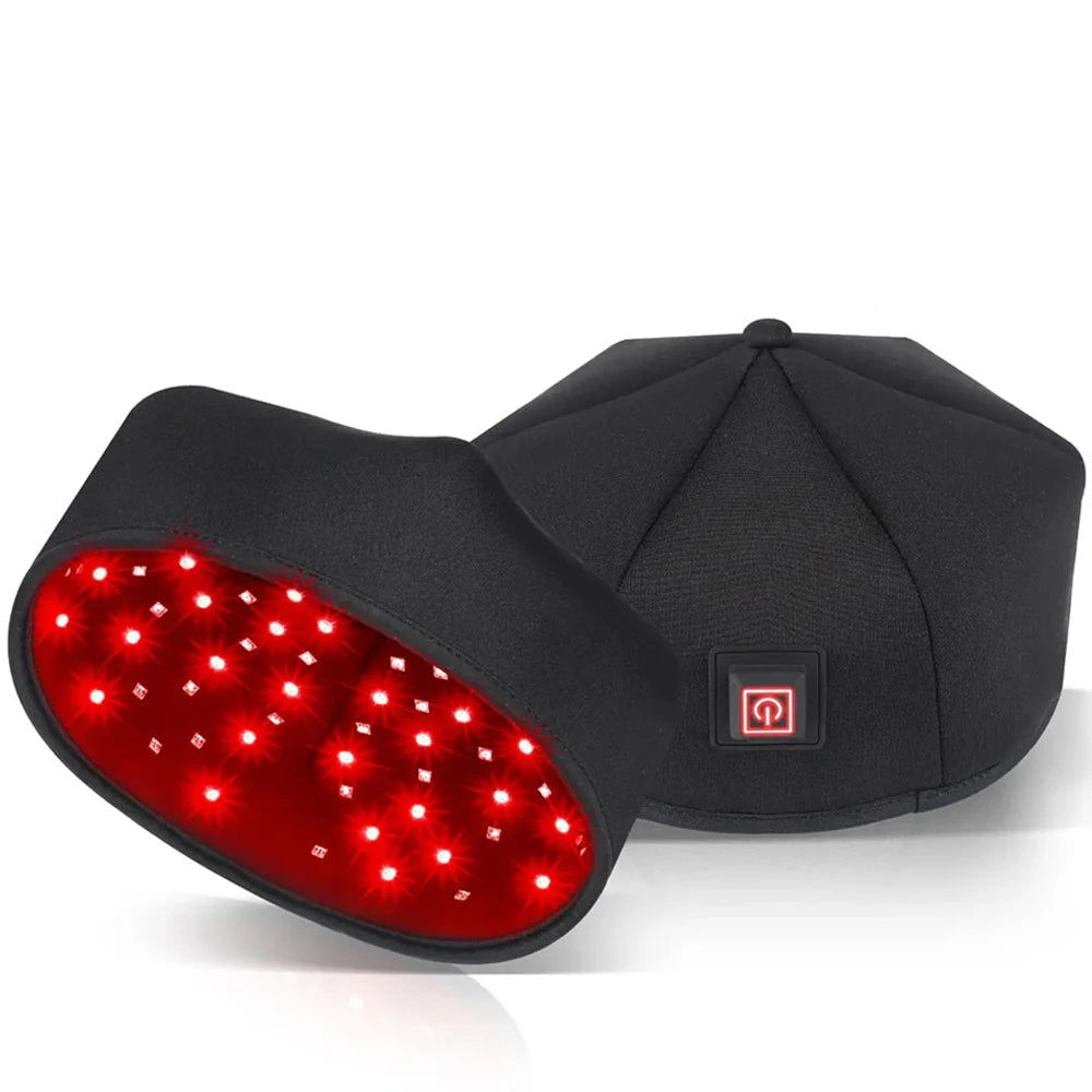 Premium 660nm and 850nm Red Light Therapy Hair Growth Cap – Infrared LED Scalp Care Device with USB Power