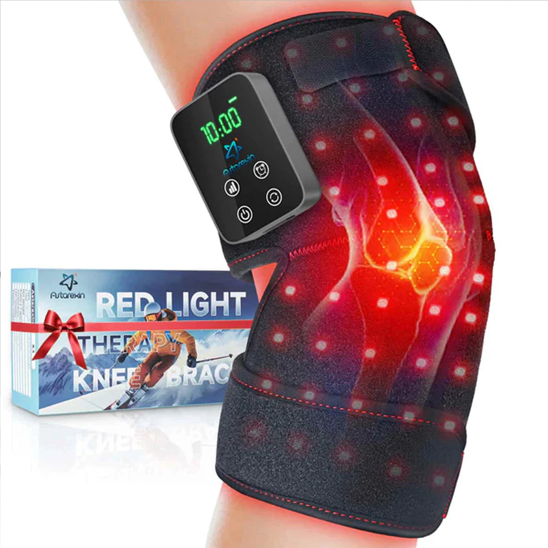 Premium 660nm and 850nm Red Light Therapy Knee Pad – Infrared LED Joint Support Wrap with USB Rechargeable Design