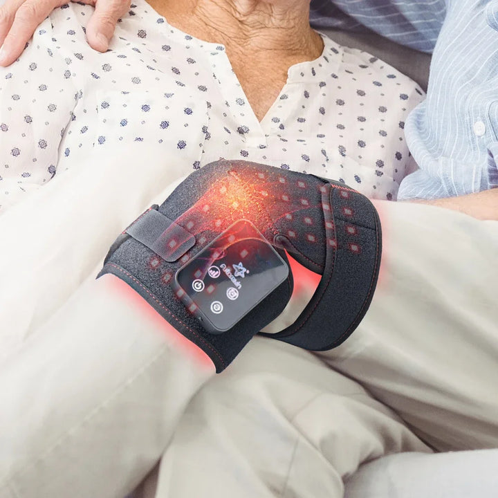 Premium 660nm and 850nm Red Light Therapy Knee Pad – Infrared LED Joint Support Wrap with USB Rechargeable Design