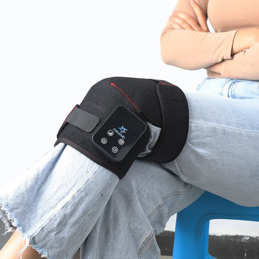 Premium 660nm and 850nm Red Light Therapy Knee Pad – Infrared LED Joint Support Wrap with USB Rechargeable Design