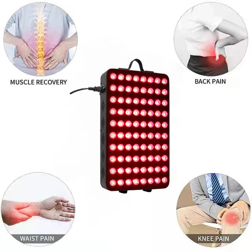 Premium 660nm and 850nm Red Light Therapy Panel – High Power LED Infrared Lamp for Full Body Home Use