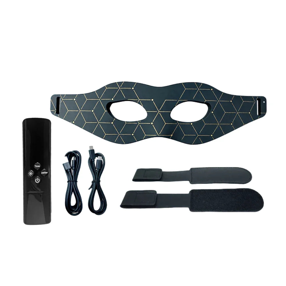 Premium 7 Color LED Eye Mask – Red Light Photon Therapy Silicone Mask for Eye Care and Relaxation
