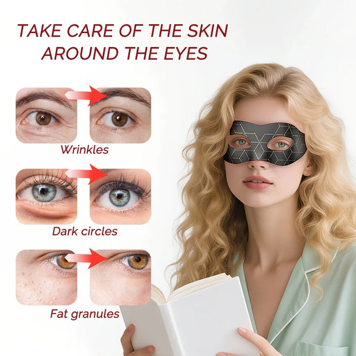 Premium 7 Color LED Eye Mask – Red Light Photon Therapy Silicone Mask for Eye Care and Relaxation