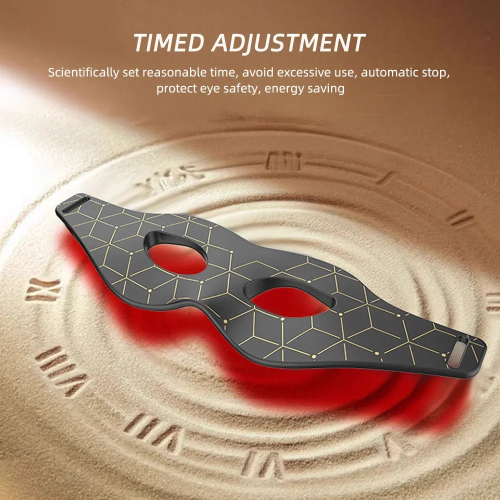 Premium 7 Color LED Eye Mask – Red Light Photon Therapy Silicone Mask for Eye Care and Relaxation