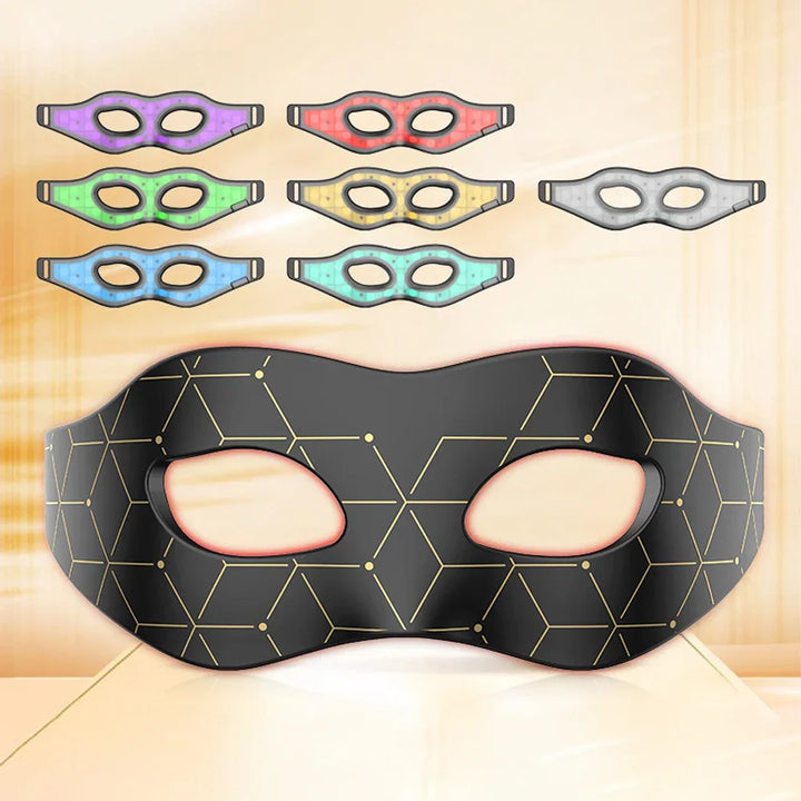 Premium 7 Color LED Eye Mask – Red Light Photon Therapy Silicone Mask for Eye Care and Relaxation