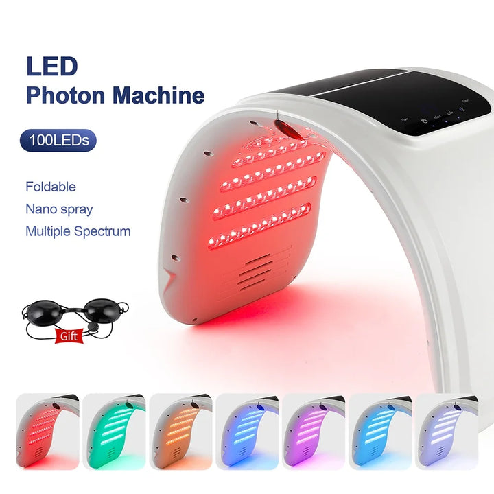 Premium 7 Color PDT LED Facial Mask – Red Light Therapy Beauty Device for Skin Care and Rejuvenation