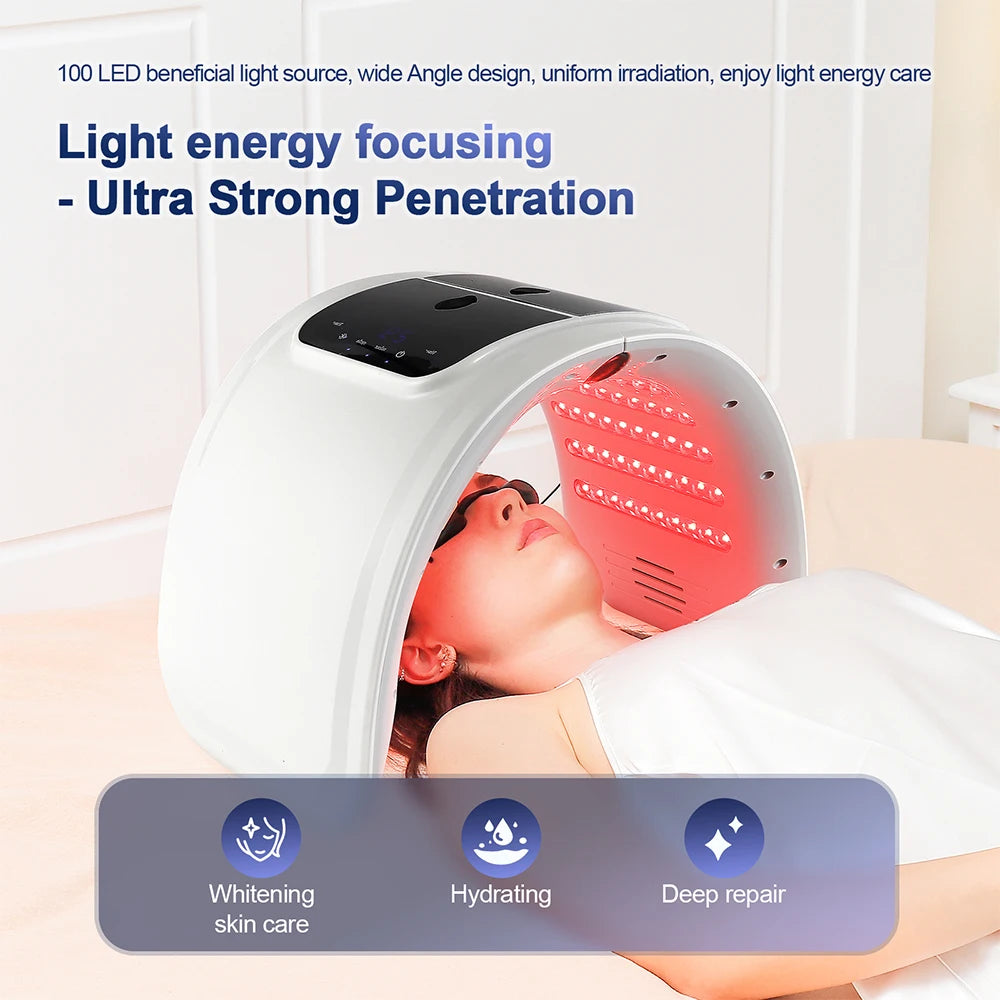 Premium 7 Color PDT LED Facial Mask – Red Light Therapy Beauty Device for Skin Care and Rejuvenation