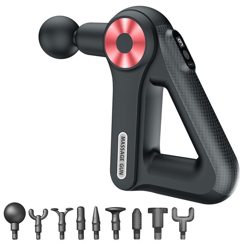 Premium 9-Head Massage Gun with 9 Adjustable Speeds, Long Battery Life, Ultra-Quiet Deep Tissue Relief for Muscle Recovery, Triangle Design for Comfortable Grip