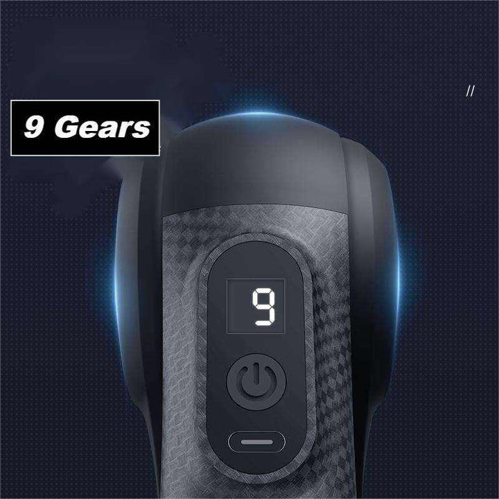 Premium 9-Head Massage Gun with 9 Adjustable Speeds, Long Battery Life, Ultra-Quiet Deep Tissue Relief for Muscle Recovery, Triangle Design for Comfortable Grip